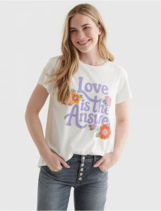 LOVE IS THE ANSWER GRAPHIC TEE | Lucky Brand