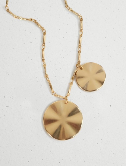 WAVY COIN CHARM PENDANT NECKLACE | Lucky Brand - Click Image to Close