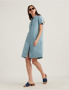 BUTTON FRONT SHIRT DRESS | Lucky Brand