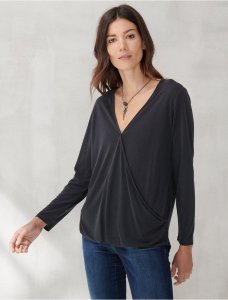 SANDWASH SURPLICE TOP | Lucky Brand