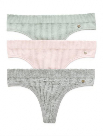 3 PACK RIBBED SEAMLESS THONG | Lucky Brand - Click Image to Close