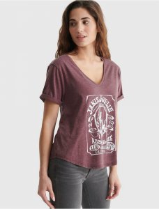 JANIS JOPLIN V NECK TEE | Lucky Brand