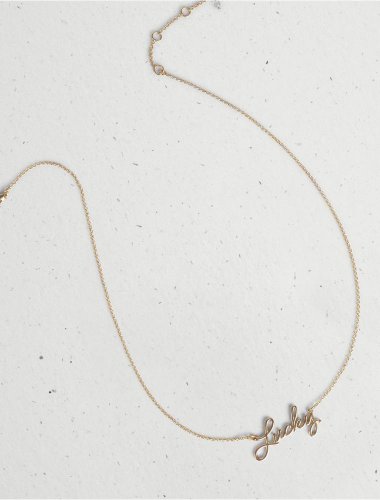 LUCKY NAME PLATE NECKLACE | Lucky Brand