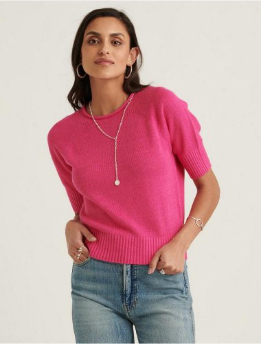 ROLL NECK SHORT SLEEVE SWEATER | Lucky Brand