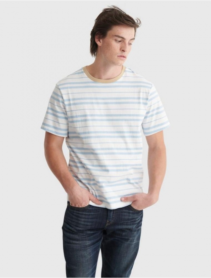 STRIPE JERSEY CREW | Lucky Brand - Click Image to Close