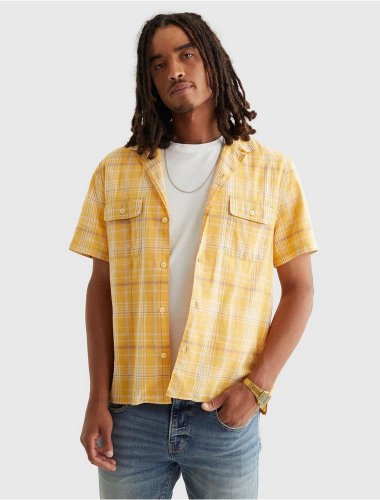 PLAID AUTO SHORT SLEEVE SHIRT | Lucky Brand