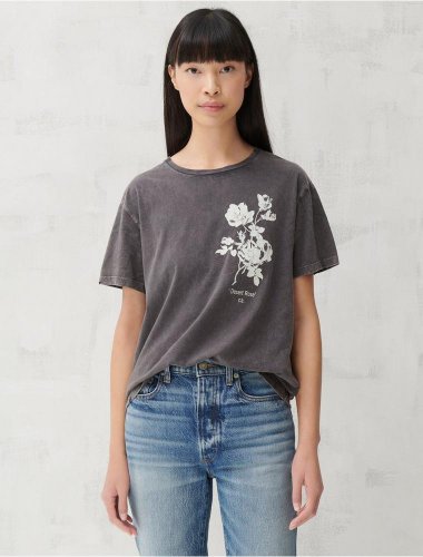 FLORAL PLACED BOYFRIEND TEE | Lucky Brand