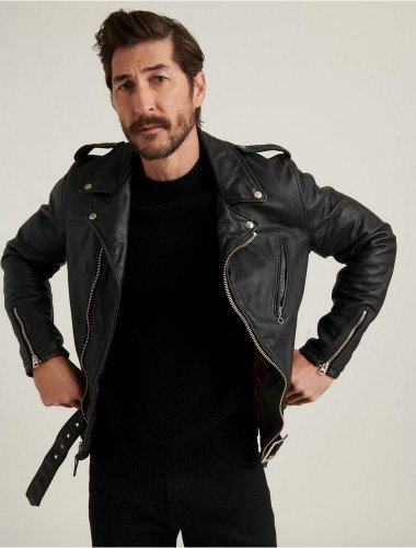 SCHOTT X LB BOWERY LEATHER JACKET | Lucky Brand