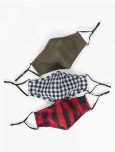 BUFFALO PLAID MULTI FACE MASK PACK | Lucky Brand