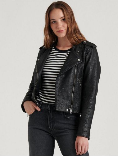 PEBBLE LEATHER MOTO JACKET | Lucky Brand