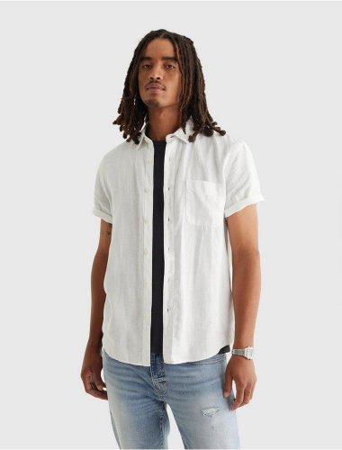 SHORT SLEEVE SAN GABRIEL LINEN SHIRT | Lucky Brand