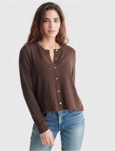 CLOUD JERSEY LONG SLEEVE BUTTON-UP TEE | Lucky Brand