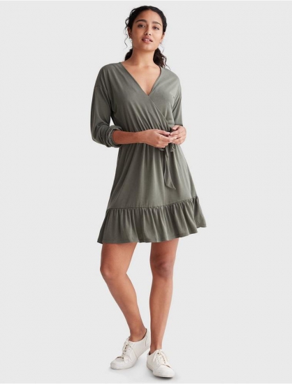 SANDWASH SURPLICE DRESS | Lucky Brand - Click Image to Close