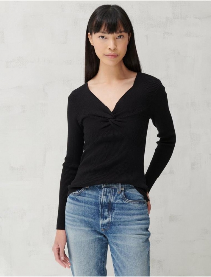 TWIST LONG SLEEVE TOP | Lucky Brand - Click Image to Close