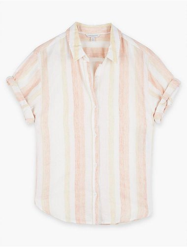 STRIPED ROLLED SLEEVE SHIRT | Lucky Brand