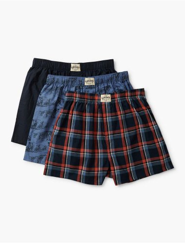 MOTO CHECK WOVEN BOXER | Lucky Brand