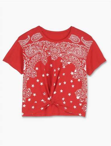 BANDANA KNOT FRONT TOP | Lucky Brand