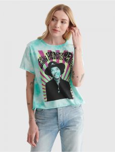 TIE DYE DISTRESSED JIMI HENDRIX GRAPHIC TEE | Lucky Brand