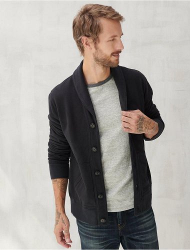 SUEDED TERRY CARDIGAN | Lucky Brand