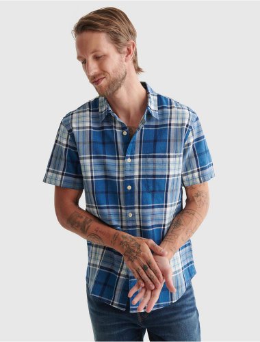 SHORT SLEEVE SAN GABRIEL PLAID SHIRT | Lucky Brand