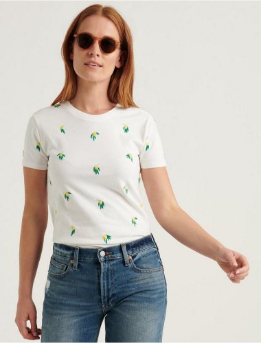 EMBROIDERED LEMON TEE | Lucky Brand