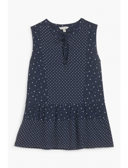 POLKA DOT PEPLUM TOP | Lucky Brand - Click Image to Close