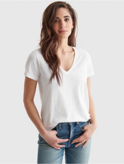 ESSENTIAL V-NECK TEE | Lucky Brand - Click Image to Close