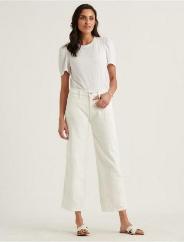 MID RISE CROP WIDE LEG JEAN | Lucky Brand