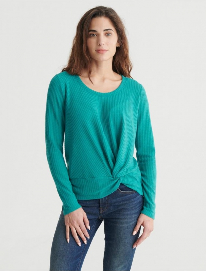 TWIST FRONT THERMAL TOP | Lucky Brand - Click Image to Close