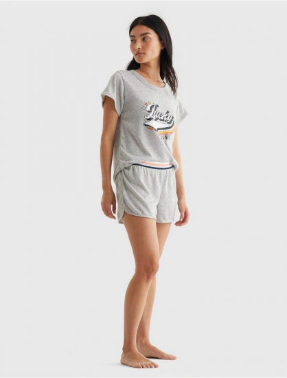 LUCKY HACCI TEE AND SHORT SLEEPWEAR SET | Lucky Brand - Click Image to Close