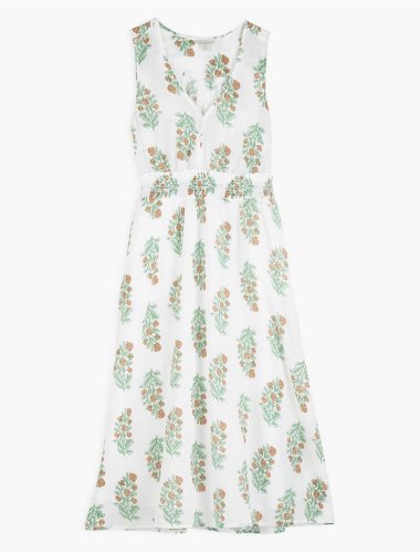 WOODBLOCK PRINTED LAUREL DRESS | Lucky Brand