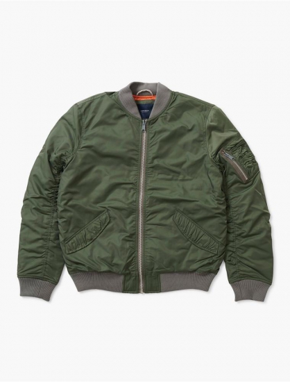VINTAGE NYLON MA1 JACKET | Lucky Brand - Click Image to Close