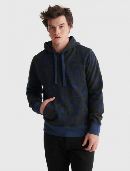 CAMO SUEDED TERRY HOOD | Lucky Brand - Click Image to Close