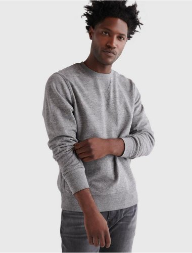 SUEDED FLEECE TERRY CREW SWEATSHIRT | Lucky Brand