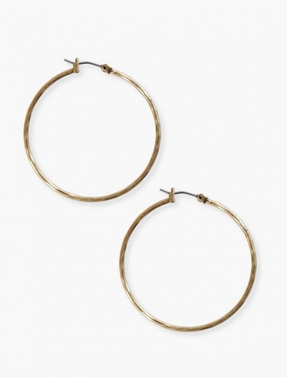 THIN GOLD HOOP EARRINGS | Lucky Brand - Click Image to Close
