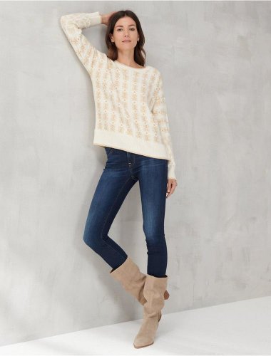 SHINE INTARSIA CREW NECK SWEATER | Lucky Brand