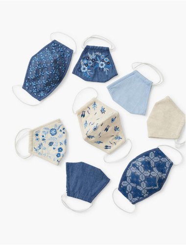 EMBROIDERY DETAIL FACE MASK 8 PACK | Lucky Brand