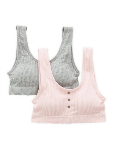 2 PACK NYLON RIB BRA | Lucky Brand