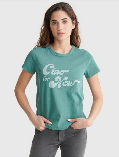 CIAO FOR NOW GRAPHIC BOYFRIEND TEE | Lucky Brand