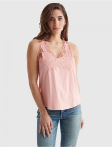 SLEEVELESS CUTWORK TANK | Lucky Brand