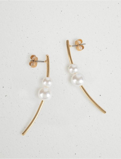 MODERN PEARL WIRE EARRINGS | Lucky Brand - Click Image to Close