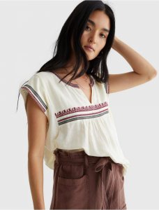 EMB WOVEN TOP | Lucky Brand