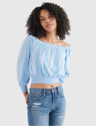 LONG SLEEVE OFF THE SHOULDER TOP | Lucky Brand