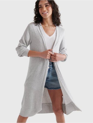 HIGH RIB CLOUD JERSEY CARDIGAN | Lucky Brand