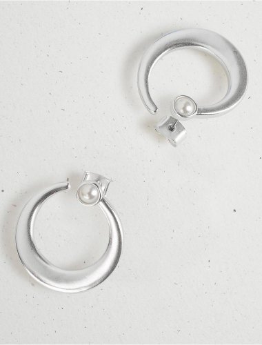 MODERN PEARL CIRCLE STUD EARRING | Lucky Brand