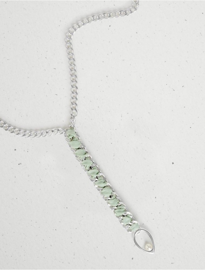 BRAIDED CHAIN STATEMENT Y NECKLACE | Lucky Brand - Click Image to Close