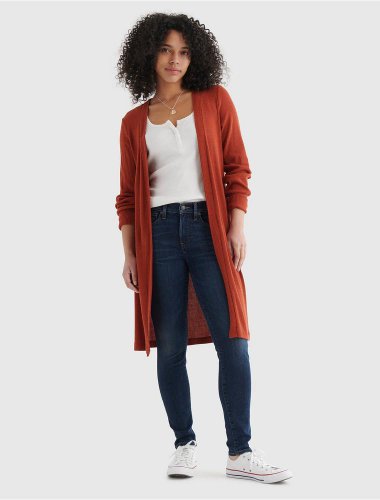 CLOUD JERSEY LONG-LINE OPEN-FRONT CARDIGAN | Lucky Brand