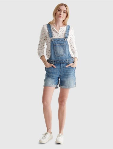 DENIM BOYFRIEND SHORTALL | Lucky Brand