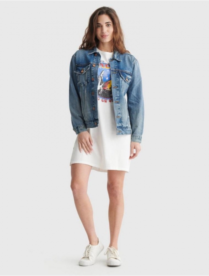 BELLA BOYFRIEND DENIM TRUCKER | Lucky Brand - Click Image to Close