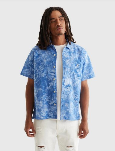 SHORT SLEEVE CLUB COLLAR SHIRT | Lucky Brand